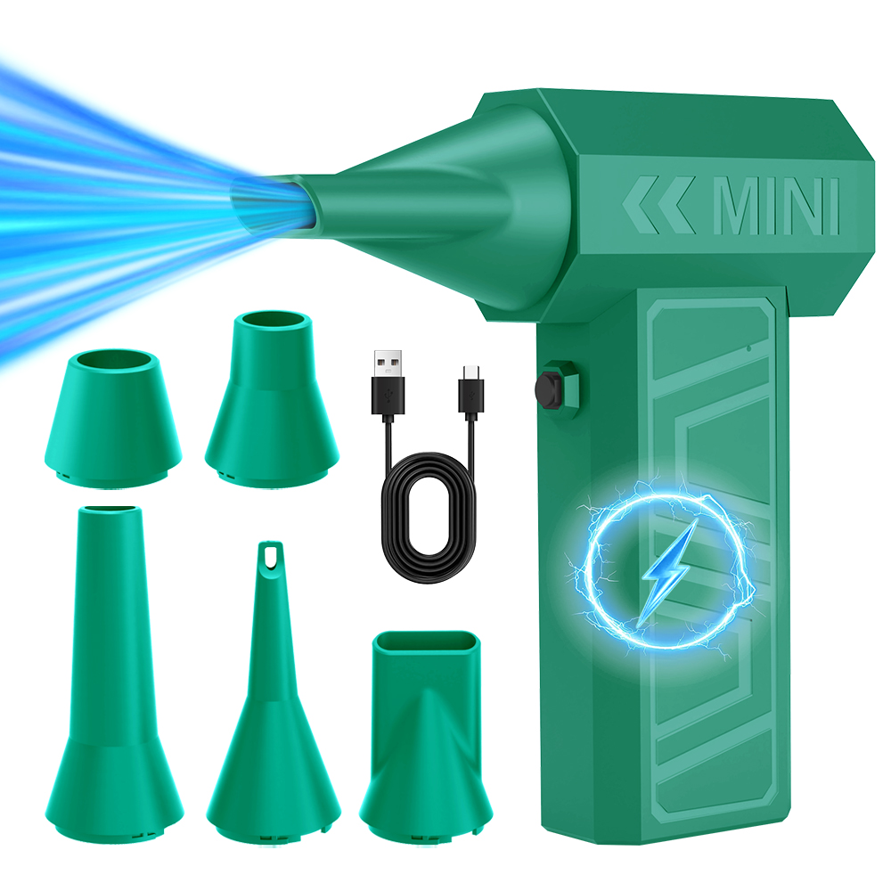 Mini High-Speed 105000rpm Turbo Fan Brushless Air Duster Dryer Powerful Electric Jet Blower for Car Cleaning