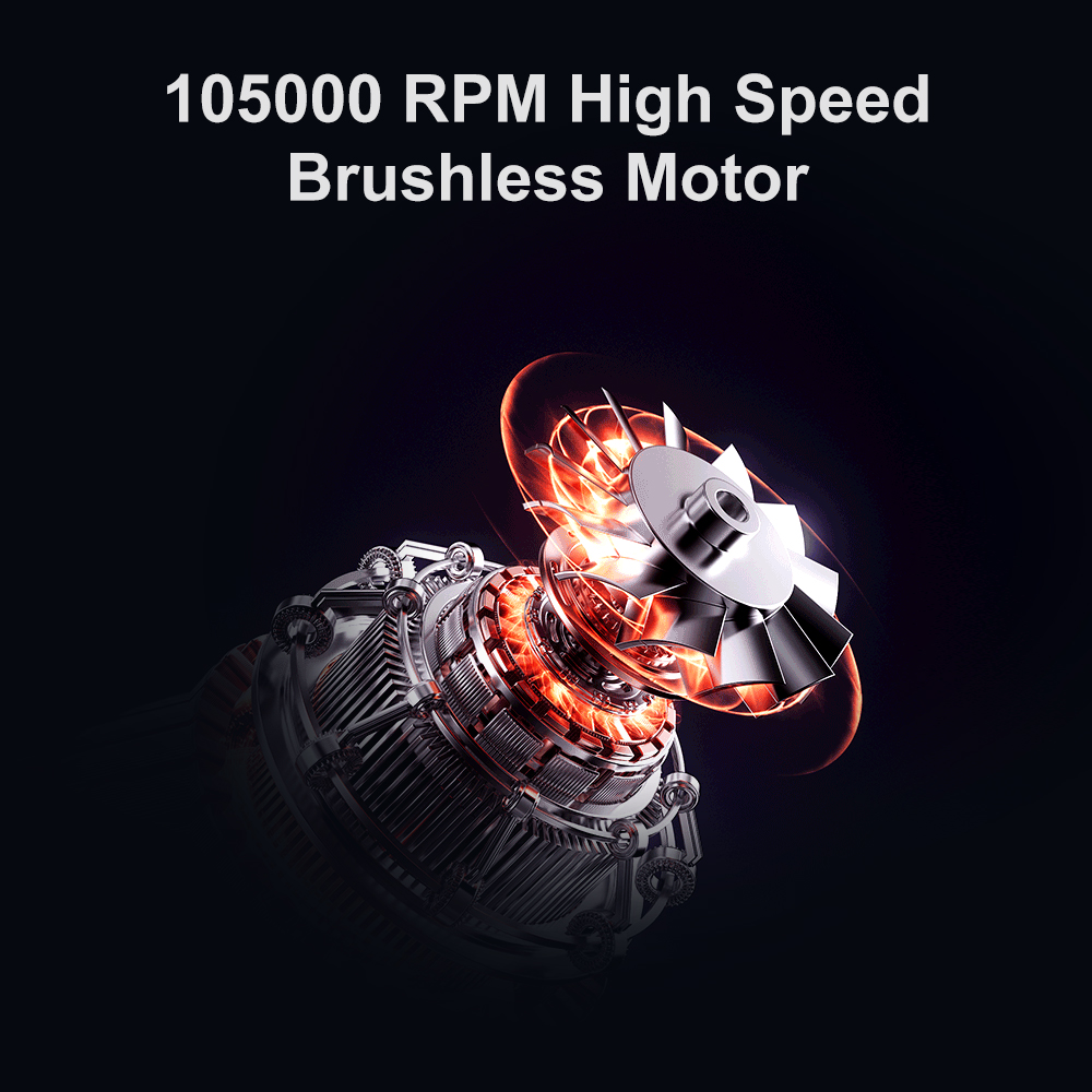 Mini High-Speed 105000rpm Turbo Fan Brushless Air Duster Dryer Powerful Electric Jet Blower for Car Cleaning