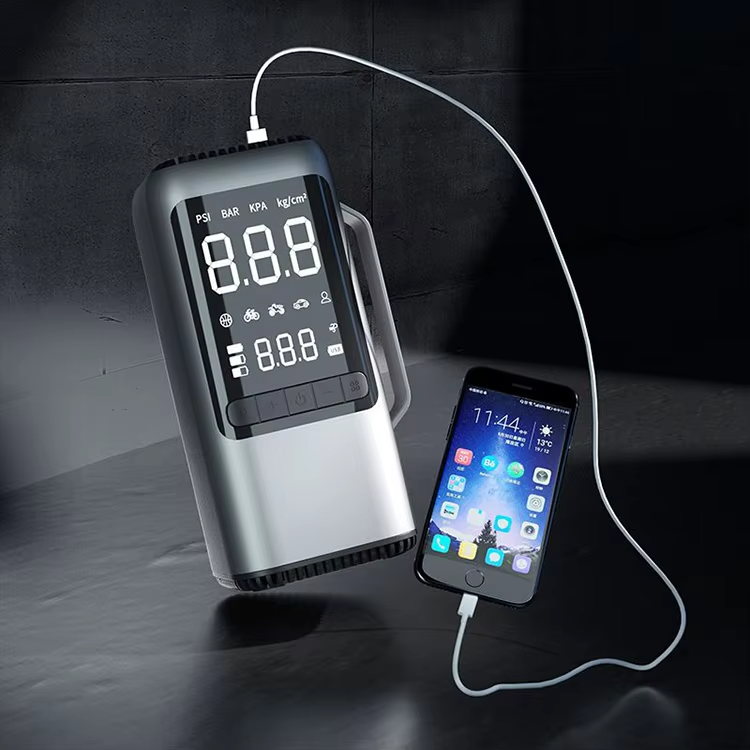 Multi-Function Car Jump Starter Emergency Power Bank with ABS Material Featuring Air Compressor Vacuum Cleaner Tire Inflator