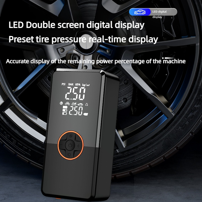 Multifunctional 1000A Jump Starter With Tire Inflator Power Bank LED Light Jump Starter With Air Pump Car Booster With Digital