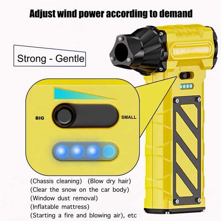 Multifunctional 8000mah Handheld Jet Fan Dry Car Jet Car Air Blower Air Dust Air Compressor