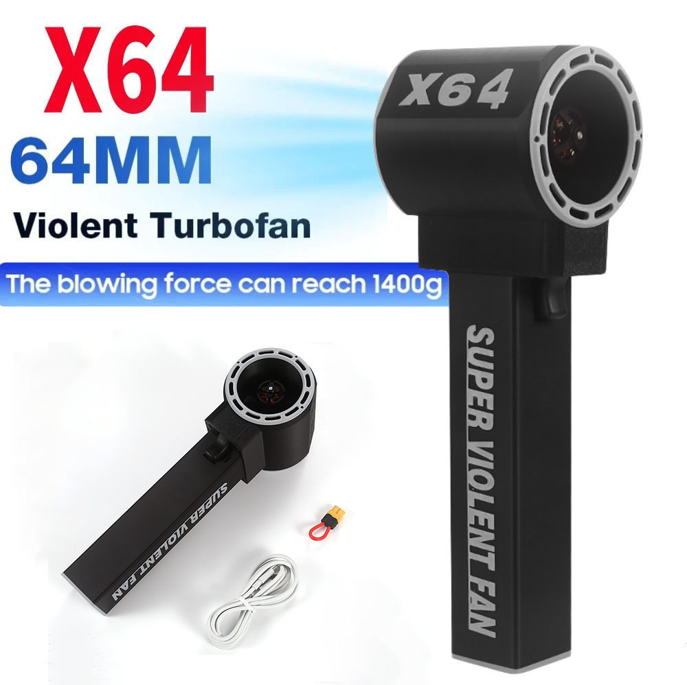 New X64 Fan Blower Violent Fan Upgrade 1400g Wind Power Handheld Portable Hair Dryer Car Cleaning Tool