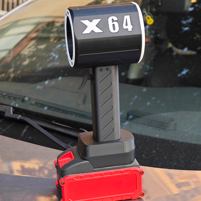 New X64 Violent Fan Handheld Fan 64mm Brushless Motor Air Dust Use for Makita Dewalt Milwaukee 18-21V Batteries
