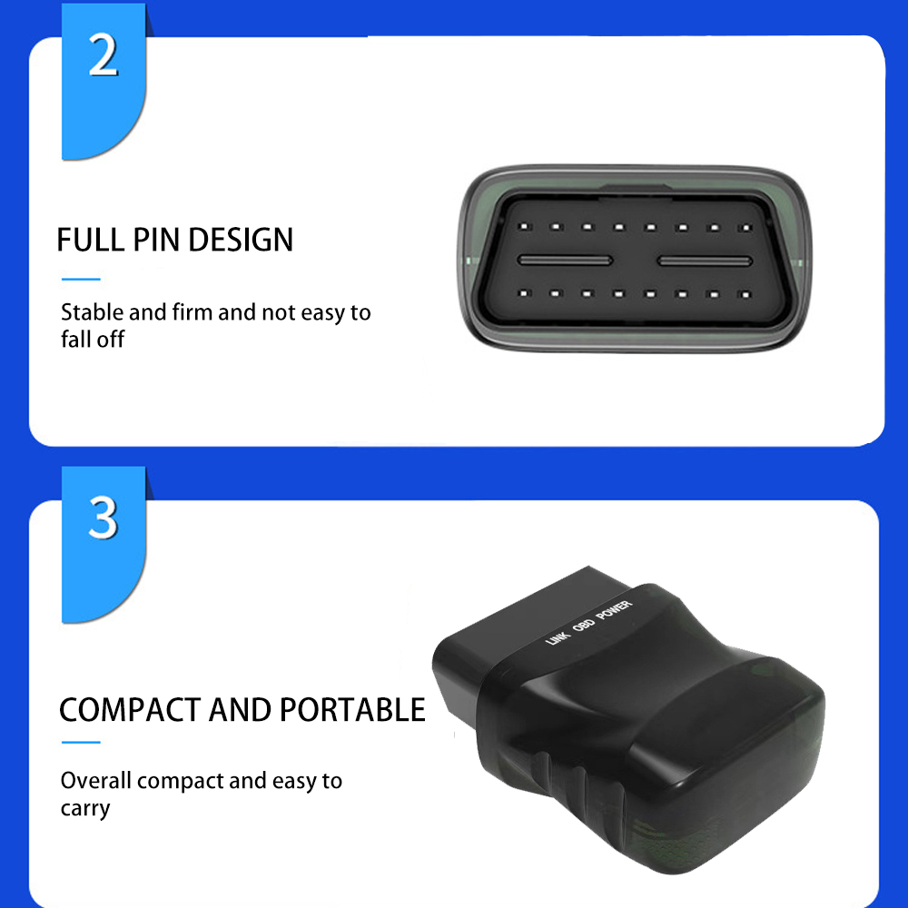 OBD II Car Code Reader with ELM327 English Detector for Engine Diagnosis Car Fault Diagnostics Connection Diagnostic Instrument