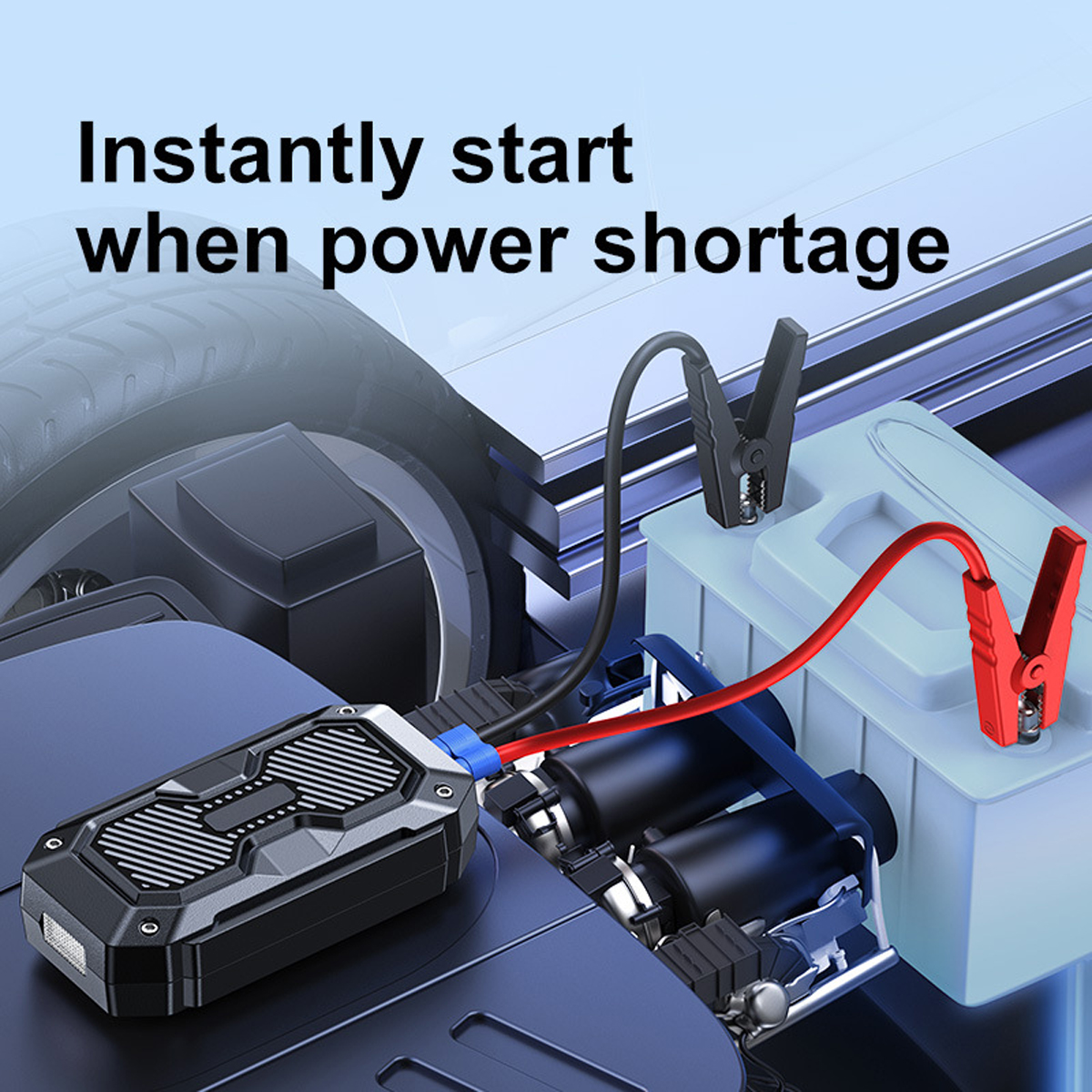 ODM/OEM 1000A Portable Emergency Car Motorcycle Jump Starter Power Bank LED Light Digital Screen Power Booster Station