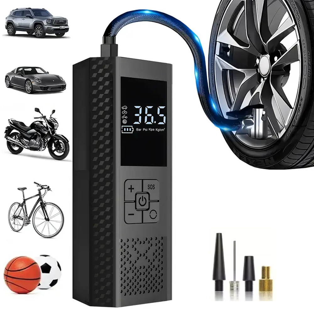 ODM/OEM 150psi Digital Display ABS Portable Air Compressor for Car Motorcycle Bike Tires Inflator Emergency Light Tire Pressure