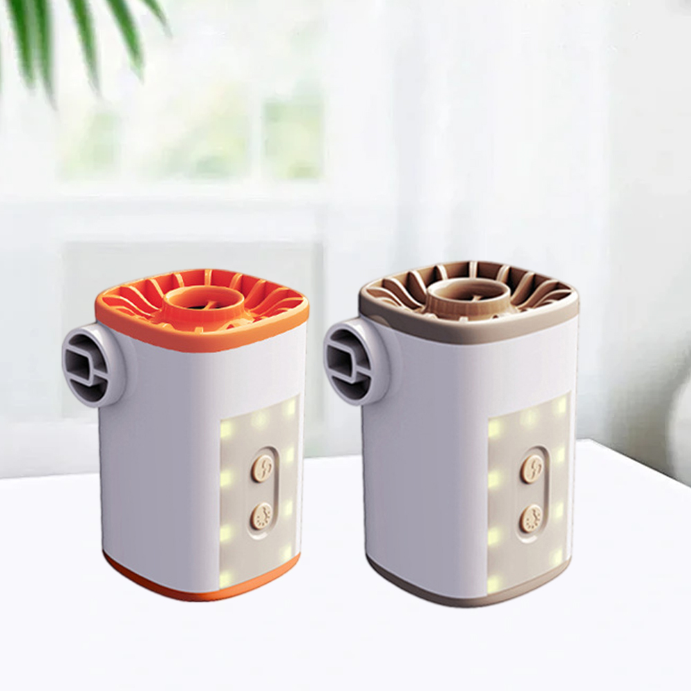 ODM/OEM 4-in-1 Electric Air Pump for Outdoor Camping with Lantern Vacuum Air Mattress Swimming Ring Inflator Features