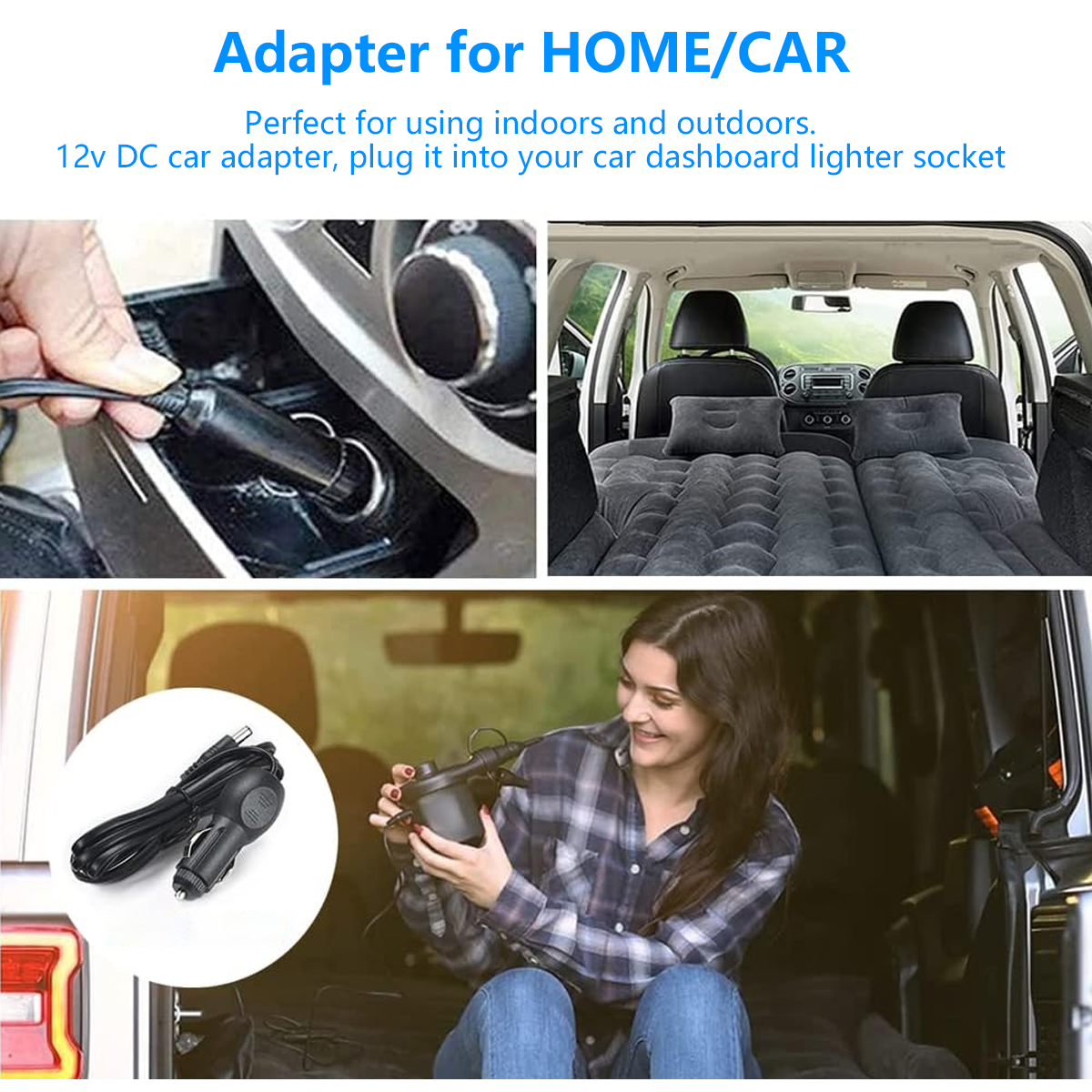 OEM Mini Electric Power Air Pump Portable Mini Electric Power Air Pump for Swimming Ring Air Mattress Inflatable Sofa Plastic