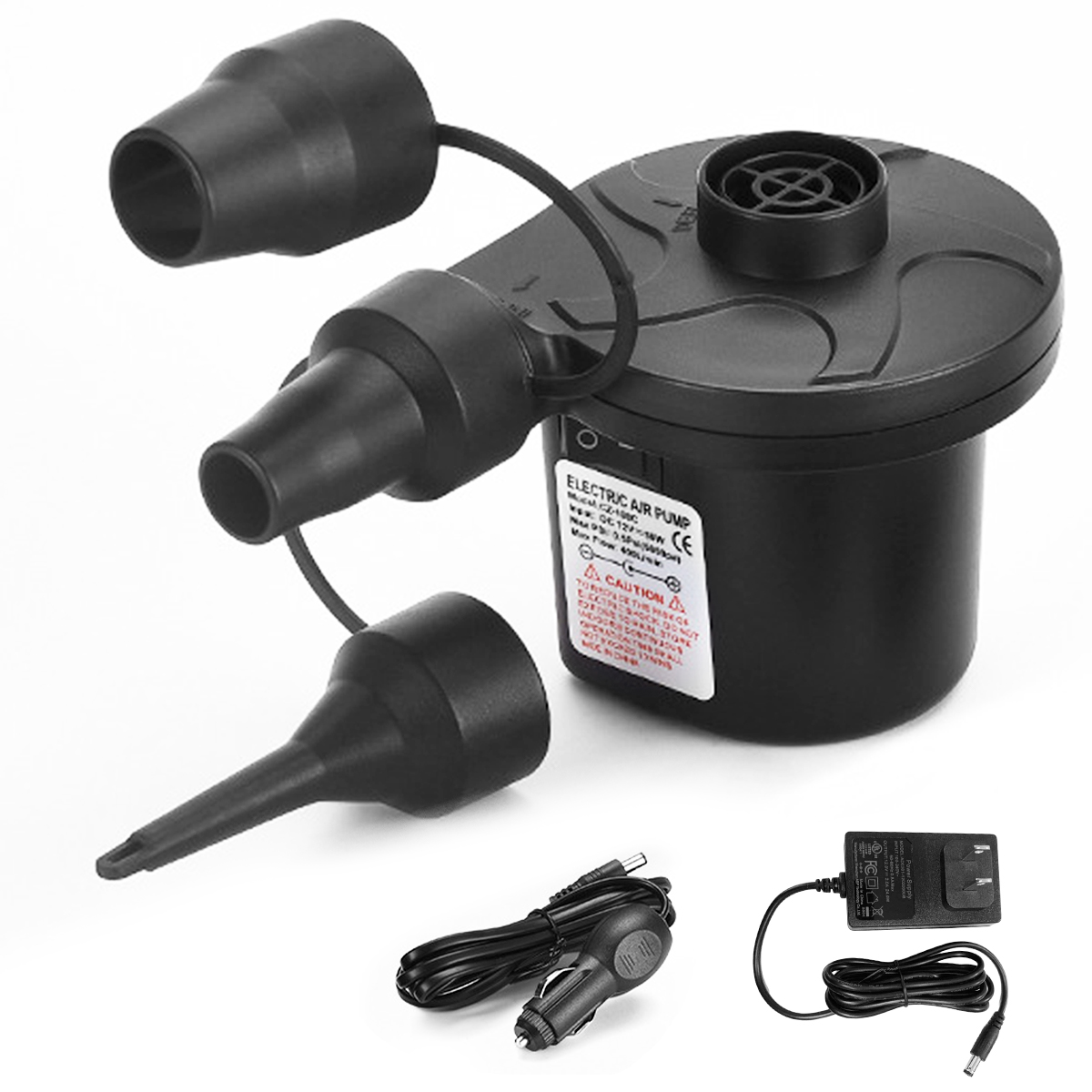 OEM Mini Electric Power Air Pump Portable Mini Electric Power Air Pump for Swimming Ring Air Mattress Inflatable Sofa Plastic