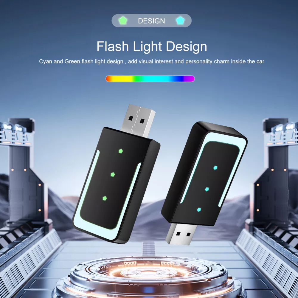 Original Universal Wireless Carplay Adapter Quick Connect 2-in-1 Streaming Box Android Auto Support Carplay Dongle for Wired