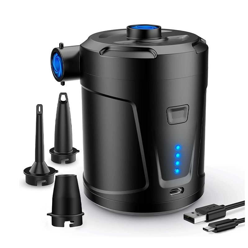 Outdoor Camping USB Cable Rechargeable Battery Inflator Pump for Air Bed Mattress Mini Electric Rechargeable Air Pump