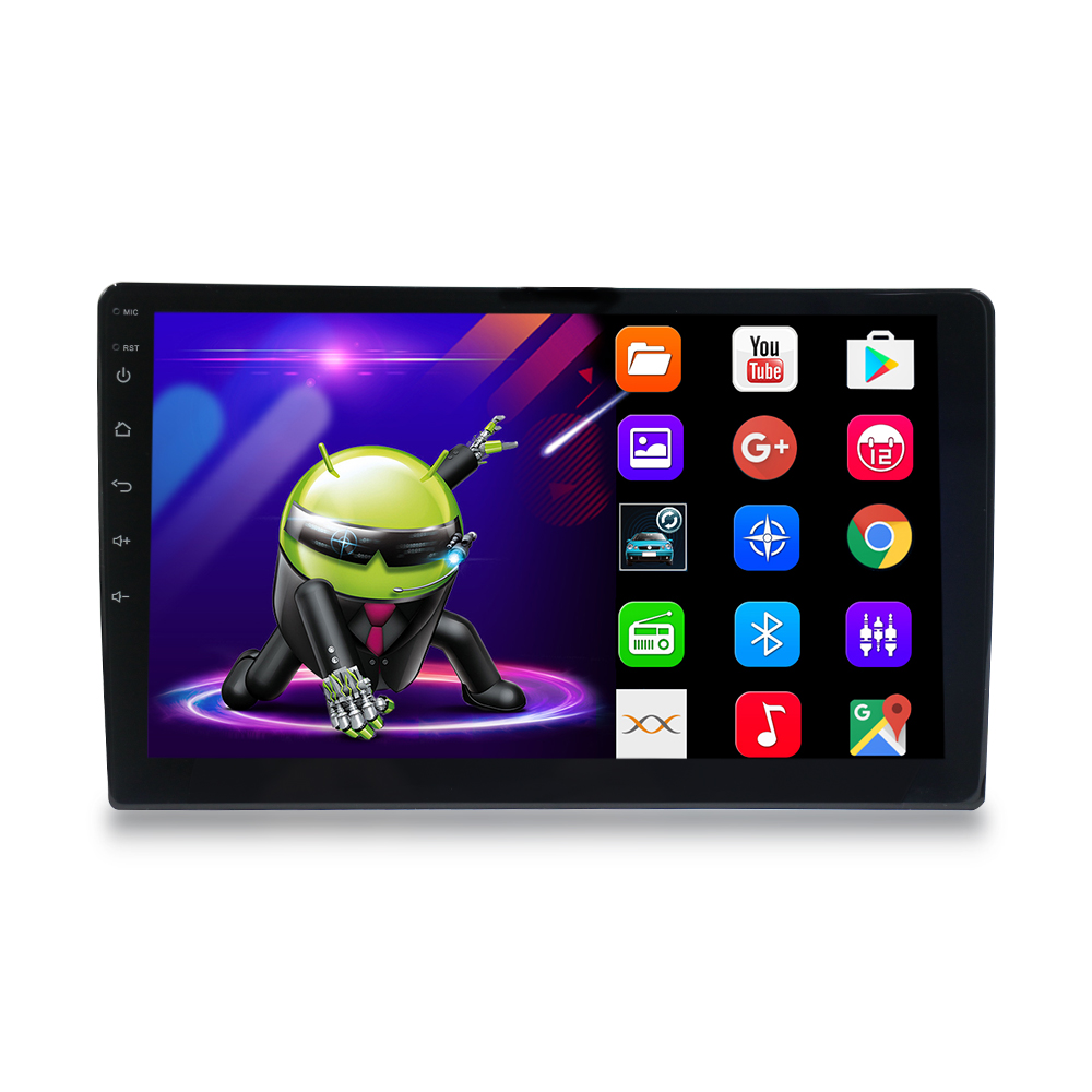 PCMOS 10 Inch Android Car Radio GPS Auto WiFi BT FM RDS USB Interface Carplay Android Stereo Portable Autoradio 2+64GB Car