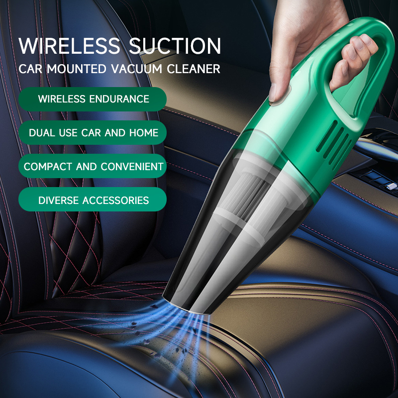 PCMOS 120W Portable ABS Auto Vacuum Cleaner High-Power Wireless Car Noover with Custom Logo Colour Change Dry Function