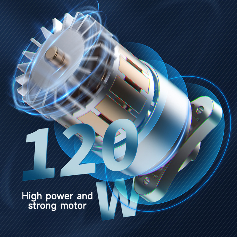 PCMOS 120W Portable ABS Auto Vacuum Cleaner High-Power Wireless Car Noover with Custom Logo Colour Change Dry Function