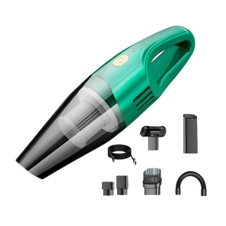 PCMOS 120W Portable ABS Auto Vacuum Cleaner High-Power Wireless Car Noover with Custom Logo Colour Change Dry Function
