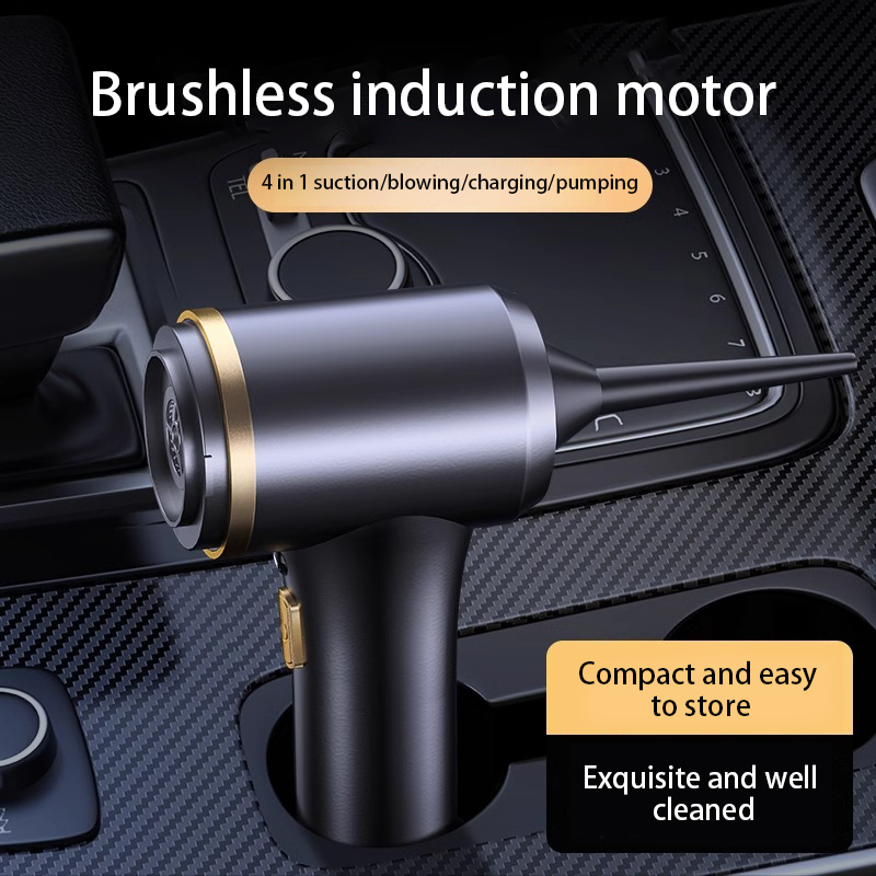 PCMOS 2-in-1 Handheld Cordless Brushless Mini Car Vacuum Cleaner with Air Duster Vacuum Cleaners for Better Cleaning Efficiency