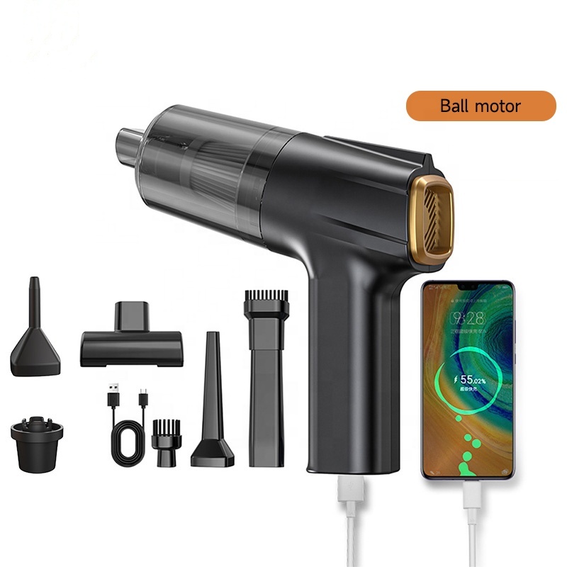 PCMOS 80W Auto Vacuum Cleaner 12V Mini Wired Handheld Car Vacuum Cleaner ABS Interior Car Cleaning Portable Car Vacuum Cleaner