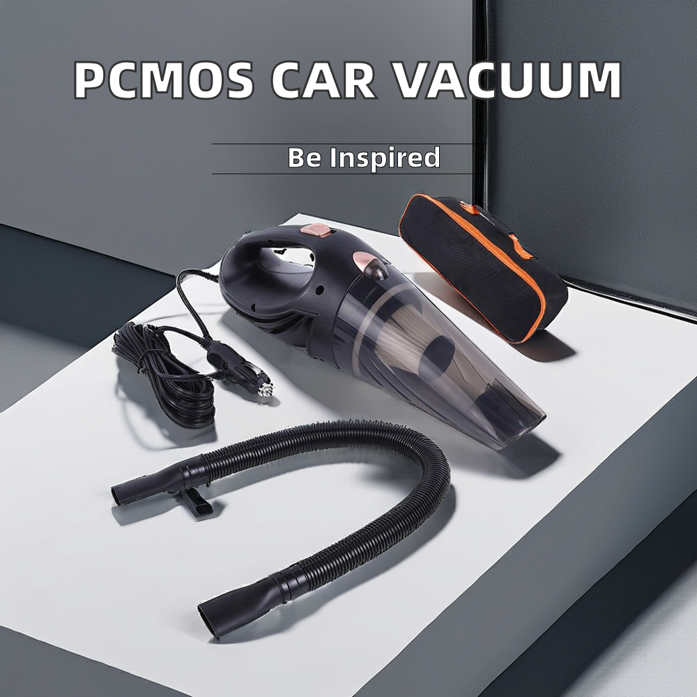 PCMOS 90W High-Power Portable Handheld Auto Car Vacuum Cleaner Wet and Dry Strong Suction Wired Cleaning Tool