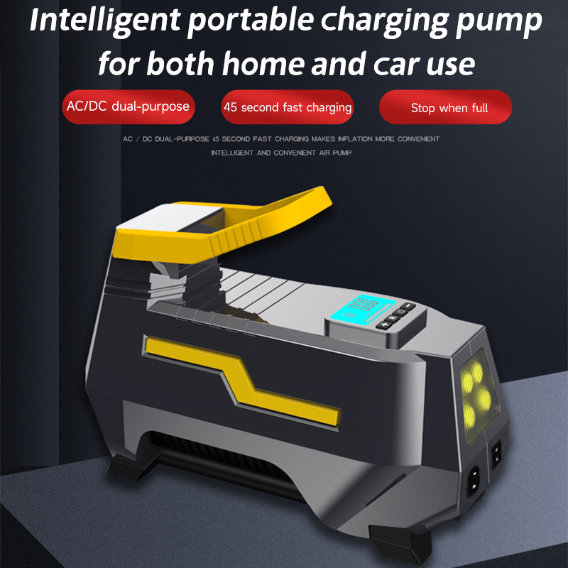 PCMOS Air Compressor Worksite Portable Tire Inflator Car Air Compressor 12V Mini Electric Air Pump for Bike Ball
