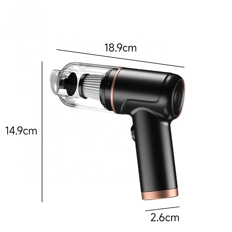 PCMOS Car ABS Wet Dry Vacuum Cleaner Cordless Wireless Handheld DC7.4V 60W Large Capacity 5000Pa Mini Portable Machine