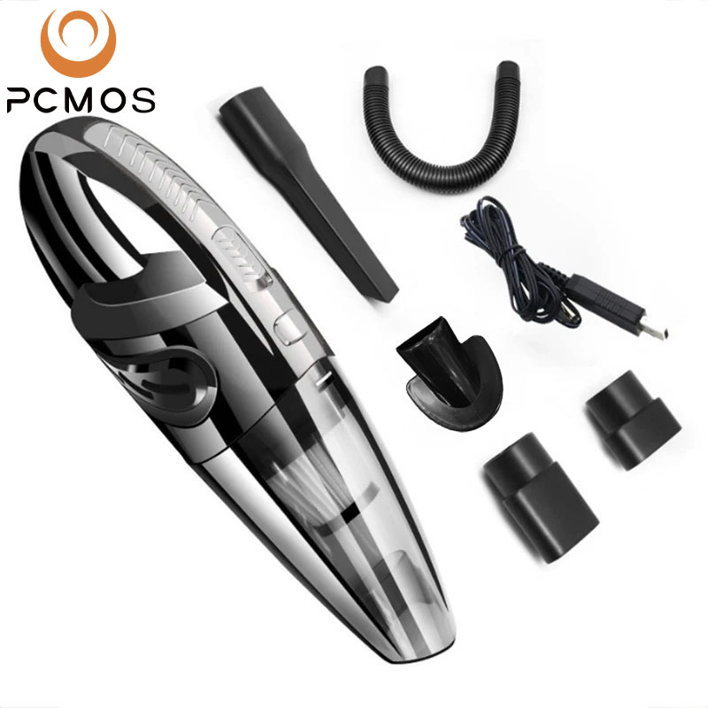 PCMOS Cordless Portable Handheld Mini Vacuum Cleaner ABS Dry Cleaning for Car Pet Hair Wireless Battery Car Vacuum Cleaner