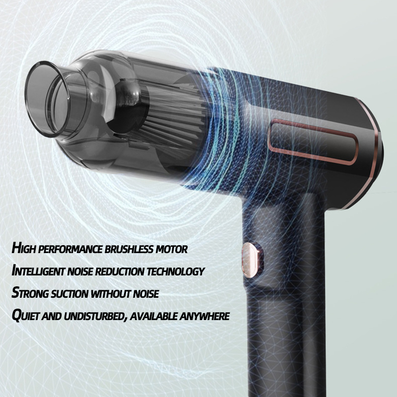 PCMOS DC7.4V Large Capacity 11000Pa Mini Portable Car Vacuum Cleaner Cordless Wireless Handheld Made of ABS Material