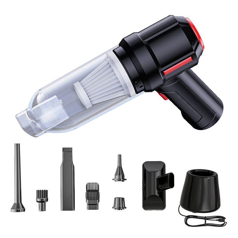 PCMOS High-Power Cordless Handheld Vacuum Cleaner Small Wireless Rechargeable Mini Car Vacuum Powerful Home Car Suction ABS