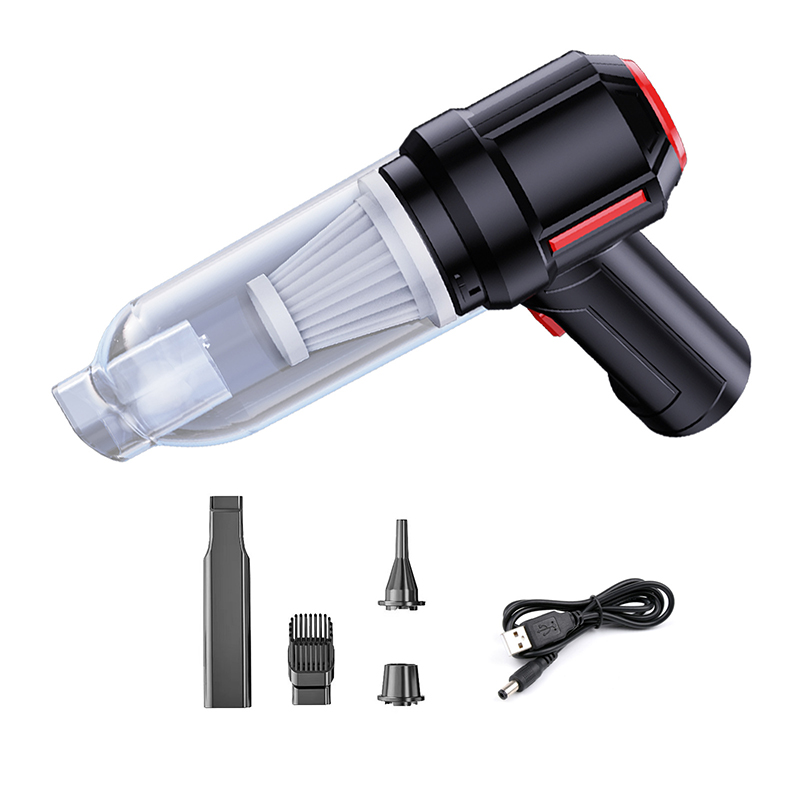 PCMOS High-Power Cordless Handheld Vacuum Cleaner Small Wireless Rechargeable Mini Car Vacuum Powerful Home Car Suction ABS
