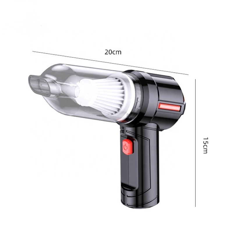 PCMOS High-Power Cordless Handheld Vacuum Cleaner Small Wireless Rechargeable Mini Car Vacuum Powerful Home Car Suction ABS