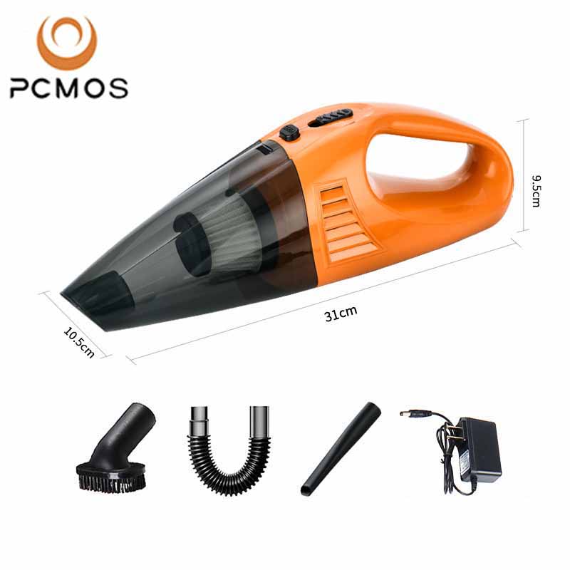 PCMOS Portable 12V Wet & Dry Auto Vacuum Cleaner Custom Logo High-Power ABS Material Colour Change Wireless For Cars