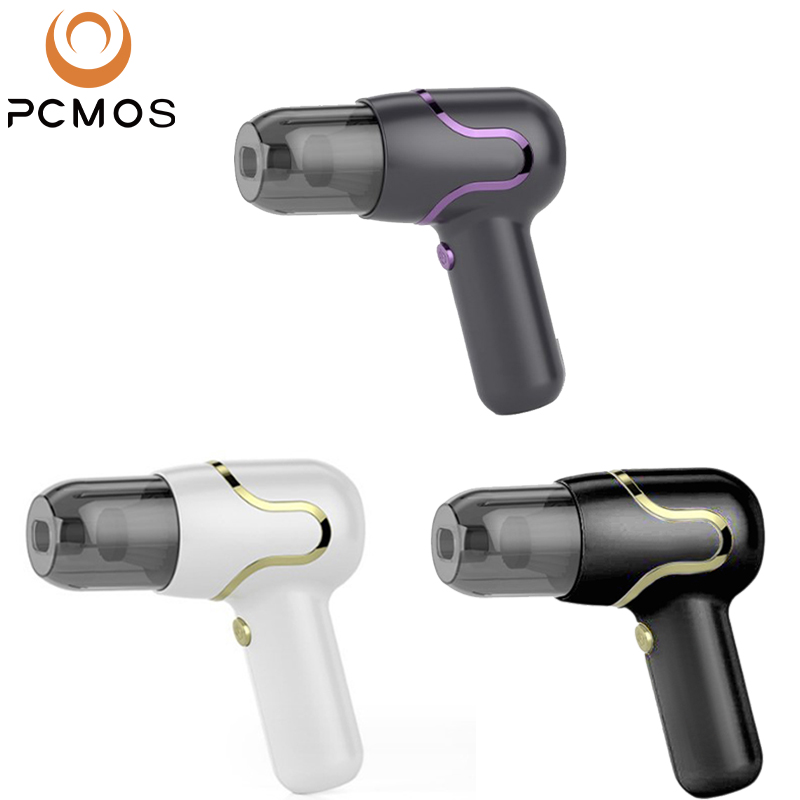 PCMOS Portable 2-in-1 Cordless Car Vacuum Cleaner Large Power Rechargeable Wireless ABS Material for Dry Cleaning Battery