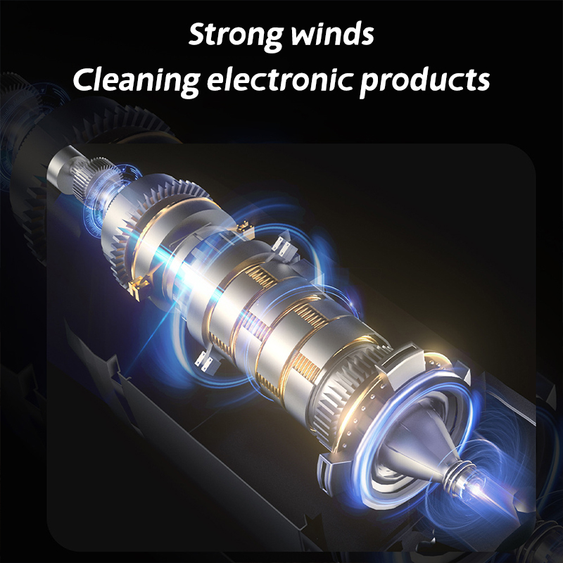 PCMOS Portable Cordless Air Duster Multi-Functional ABS Electric Vacuum Cleaner with Blowing and Suctioning Features