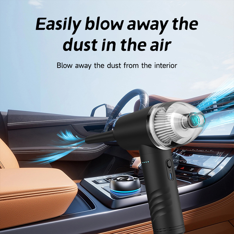 PCMOS Portable Cordless Air Duster Multi-Functional ABS Electric Vacuum Cleaner with Blowing and Suctioning Features