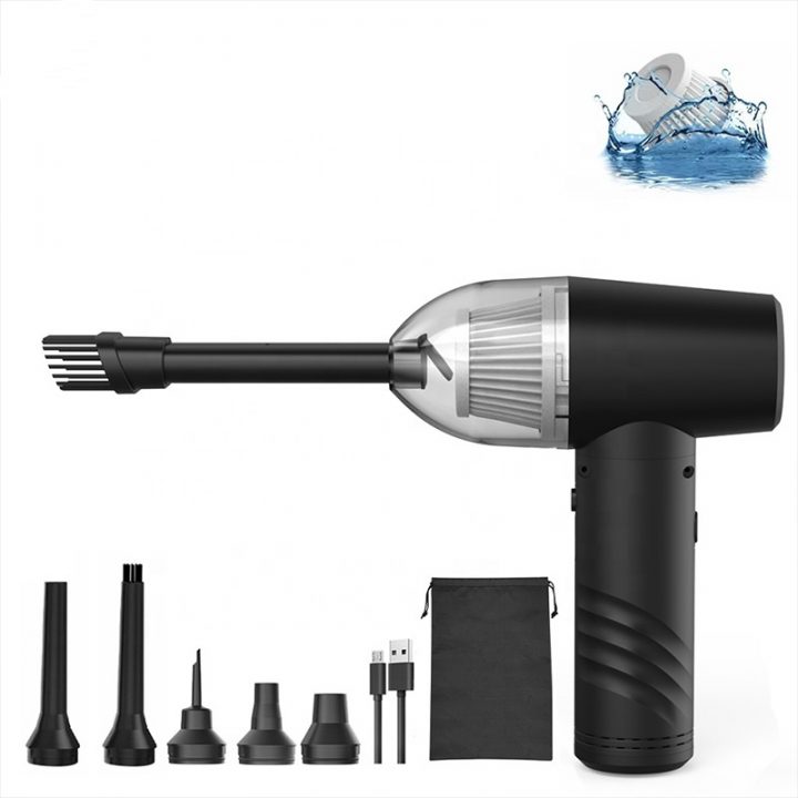 PCMOS Portable Cordless Air Duster Multi-Functional ABS Electric Vacuum Cleaner with Blowing and Suctioning Features