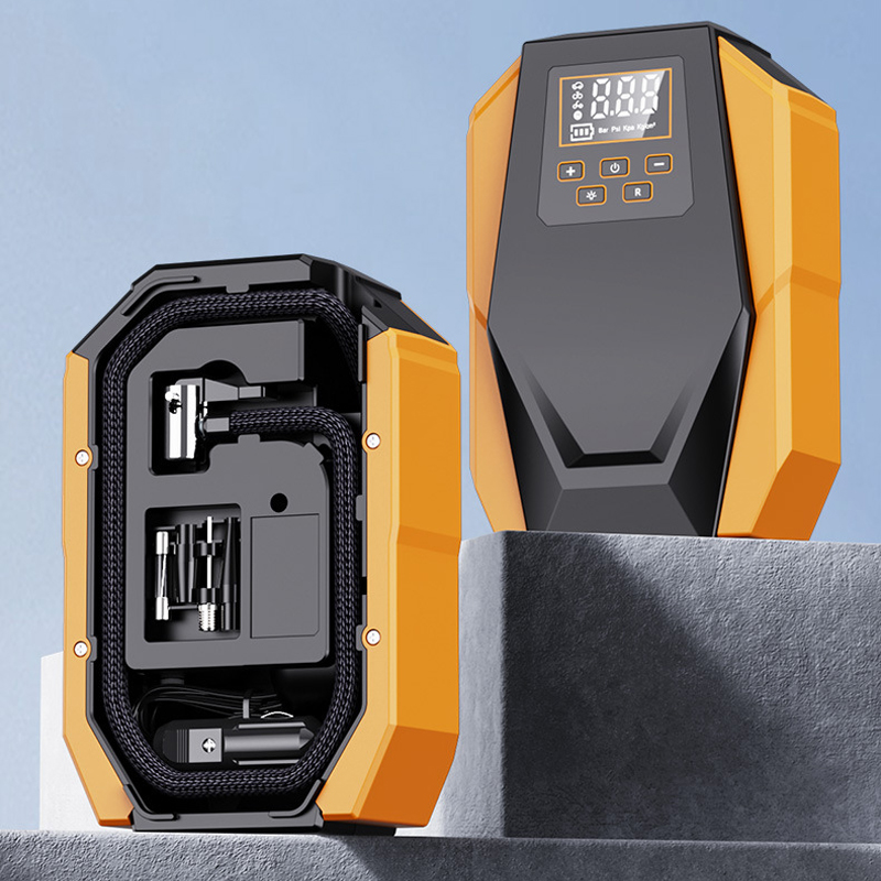 PCMOS Portable Digital Air Compressor Car Tyre Inflator Air Pump Wholesale Price Made of Durable Plastic