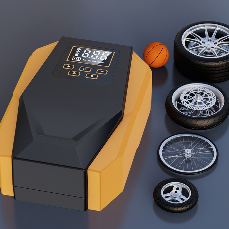 PCMOS Portable Digital Air Compressor Car Tyre Inflator Air Pump Wholesale Price Made of Durable Plastic