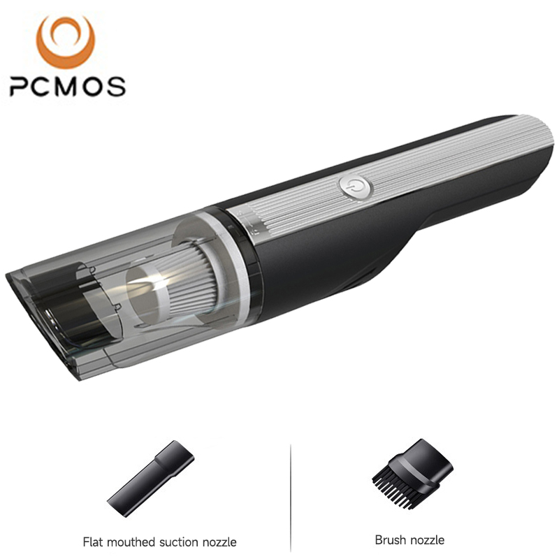 PCMOS Portable Mini Rechargeable Handheld Vacuum Cleaner ABS Material for Cars and Household Use Auto Vacuum Cleaner