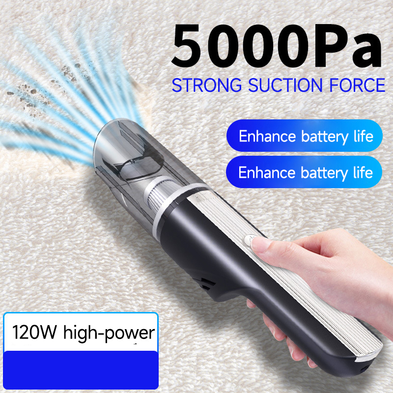 PCMOS Portable Mini Rechargeable Handheld Vacuum Cleaner ABS Material for Cars and Household Use Auto Vacuum Cleaner