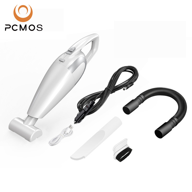 PCMOS Portable Wireless 120W Car Vacuum Cleaner ABS Dual Purpose Quick Cleaning for Wet Dry Use Handheld for Hoover Suction Cabl