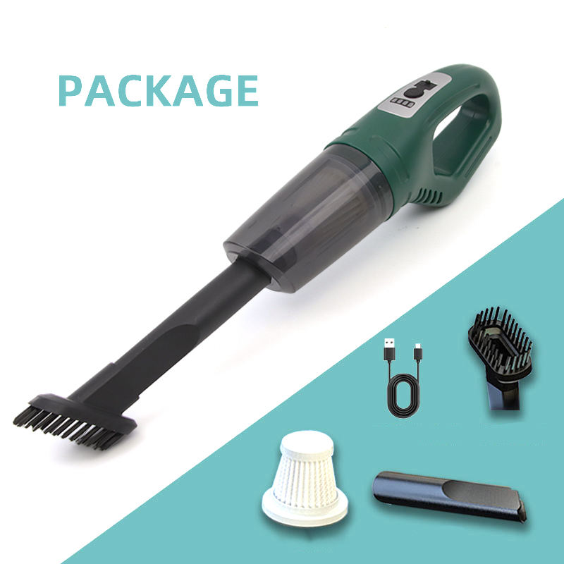 PCMOS Rechargeable Mini Portable Handheld Vacuum Cleaner Strong Suction ABS Dry Cleaning for Cars Cordless Mini Vacuum Portable