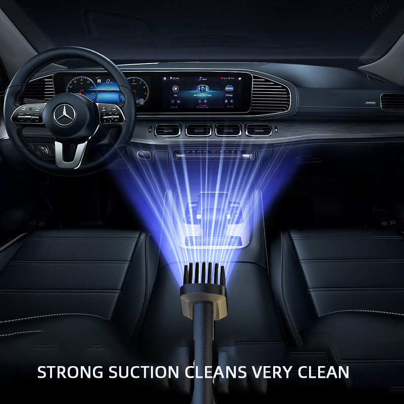 PCMOS Rechargeable Mini Portable Handheld Vacuum Cleaner Strong Suction ABS Dry Cleaning for Cars Cordless Mini Vacuum Portable