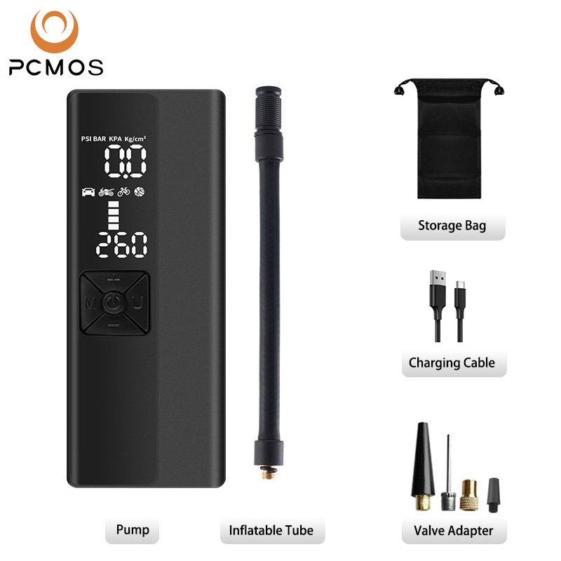 PCMOS Tire Inflators Lightweight Electric Fast Pumping Portable Wireless Smart Air Pump With 4000mAh
