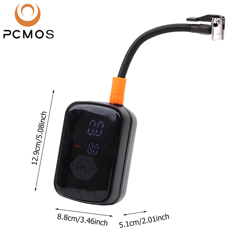 PCMOS Tyre Air Pressure Pump Car Portable Mini Car Air Pump Automatic Led Digital Tyre Air Compressor Wireless Tire Inflator