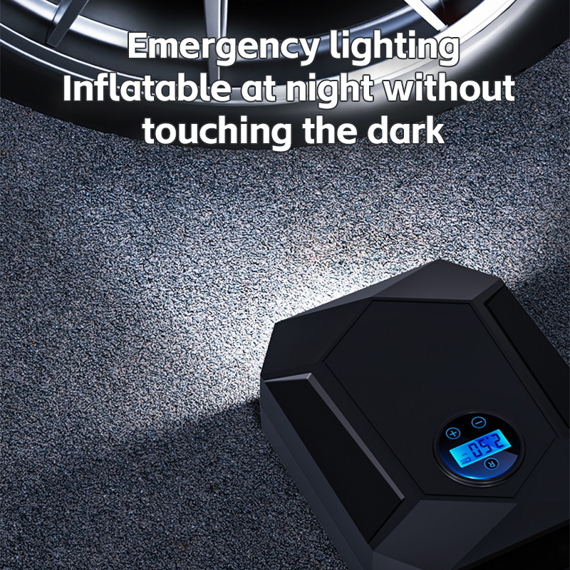 PCMOS Tyre Air Pressure Pump New Portable Mini Car Emergency Inflator Digital Display Wireless Tyre Inflators Car Air Pump