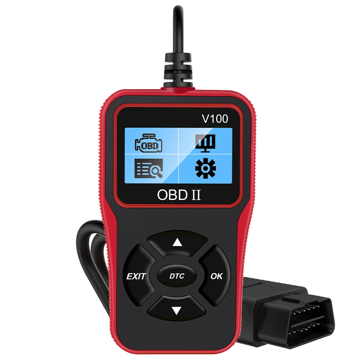 PCMOS V100 Professional OBD2 Scanner Auto Code Reader Diagnostic Check Engine Light Scan Tool for OBD II Cars After 1996