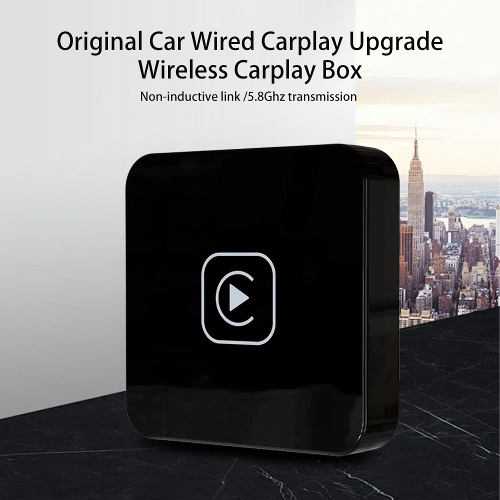 PCMOS Wireless CarPlay Ai Box Adapter for iPhone CarPlay Dongle Converts Wired to Wireless for IOS13.5+ 5GHz Wi-Fi