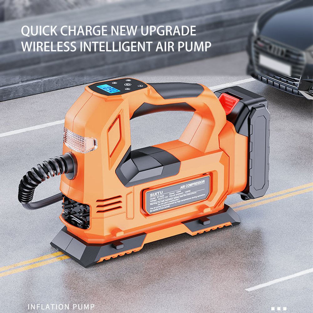 Portable 140W Car Tyre Inflator Air Compressor Car Air Pump Electric Air Compressor 150PSI Tire Inflators