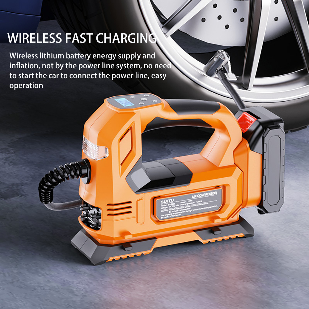 Portable 140W Car Tyre Inflator Air Compressor Car Air Pump Electric Air Compressor 150PSI Tire Inflators