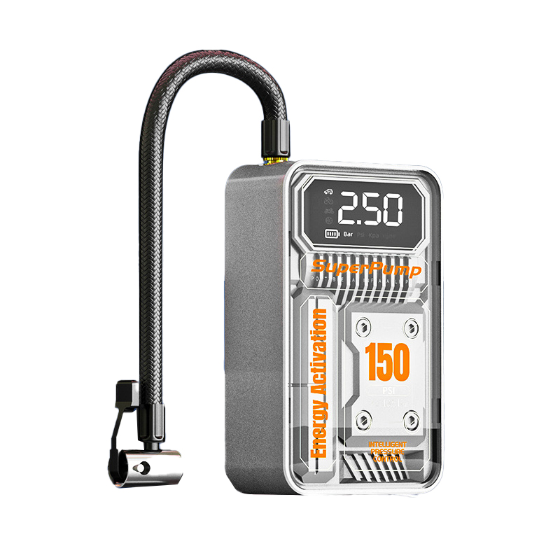 Portable 150PSI Motorcycle Bicycle Vehicle Tire Air Pump 60W Wired LED Digital Display Electric Tire Inflator