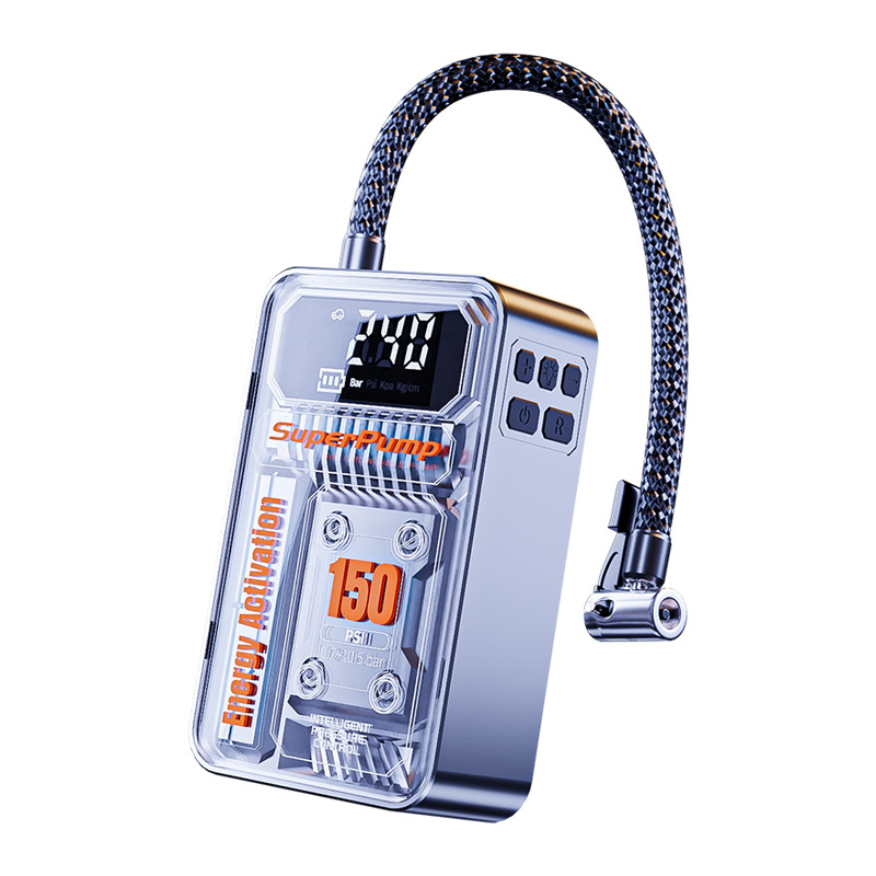 Portable 150PSI Motorcycle Bicycle Vehicle Tire Air Pump 60W Wired LED Digital Display Electric Tire Inflator